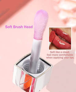 Balsamo per le labbra color pesca Non appiccicoso color luccichio olio Private <span class=keywords><strong>Label</strong></span> vegano cocomero idratante per labbra secche - Product Image 3