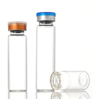 Mini flacon en verre de 2 ml avec bouchon en caoutchouc pour emballage médical