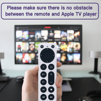 Nouveau design fernbedienung de remplacement pour la télécommande Apple TV pour Apple TV 4K avec la fonction de contrôle des grandes marques de télévision