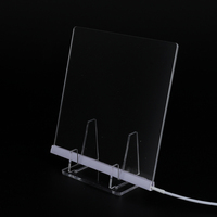 Tableau de messages en acrylique LED, tableau lumineux pour notes, tableau mémo effaçable en acrylique, tableau d'écriture portable pour le bureau, l'école et la maison