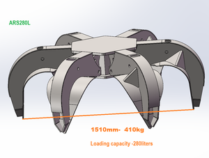 ที่คีบเศษโลหะแบบโพลีแกร็บ สำหรับรถขุดขนาดเล็ก รถบรรทุก และรถเครน - Product Image 4