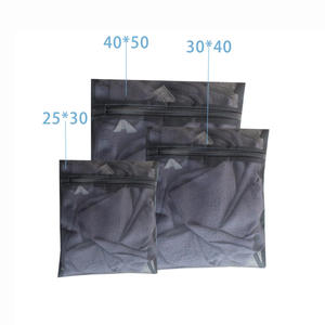 Vente en gros Sac à linge en maille noire Sac de lavage pour lingerie à usage domestique avec <span class=keywords><strong>soutien</strong></span>-<span class=keywords><strong>gorge</strong></span> en machine chemisier pour paniers et bacs - Product Image 2