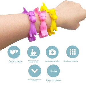 Pulsera de Dibujos Animados de TPR con Múltiples Animales, Dinosaurio, Unicornio 3D, Elástica, Sensorial, Antiestrés, Juguete para Niños - Product Image 5