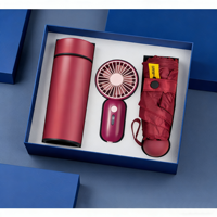 Produits les plus vendus 2026 – Coffret cadeau promotionnel d'entreprise – Articles cadeaux – Tasse isotherme – Parapluie avec ventilateur – Coffrets cadeaux pour femmes