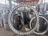 Brides forgées à face plate en acier au carbone A105 de grande taille DN1200 DN1400 pour l'installation de pipelines de gaz naturel dans la construction