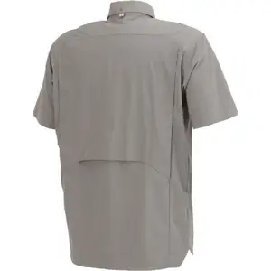 पुरुषों की फिश हंटर शॉर्ट स्लीव शर्ट शिकार कपड़े आउटडोर Upf50+ बैक वेंट टूर्नामेंट के साथ सफारी फिशिंग शर्ट