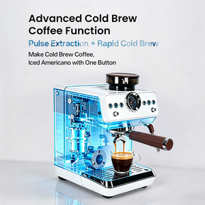 เครื่องชงกาแฟสำหรับครัวเรือนแบบ 3-in-1 ระดับมืออาชีพ กึ่งอัตโนมัติ 9 บาร์ สำหรับโรงแรม - Product Image 2