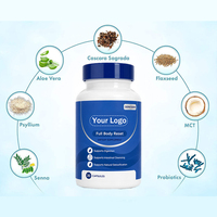 En stock – 30 capsules de compléments alimentaires à base de plantes pour la régénération corporelle complète avec séné, psyllium et gingembre pour le soutien digestif quotidien – Personnalisation OEM