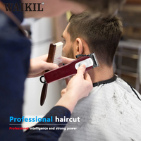WAIKIL 2023 Tondeuse Professionnelle pour Barbiers Sans Fil, Tondeuse Cheveux Rechargeable Professionnelle pour Hommes WL-6066