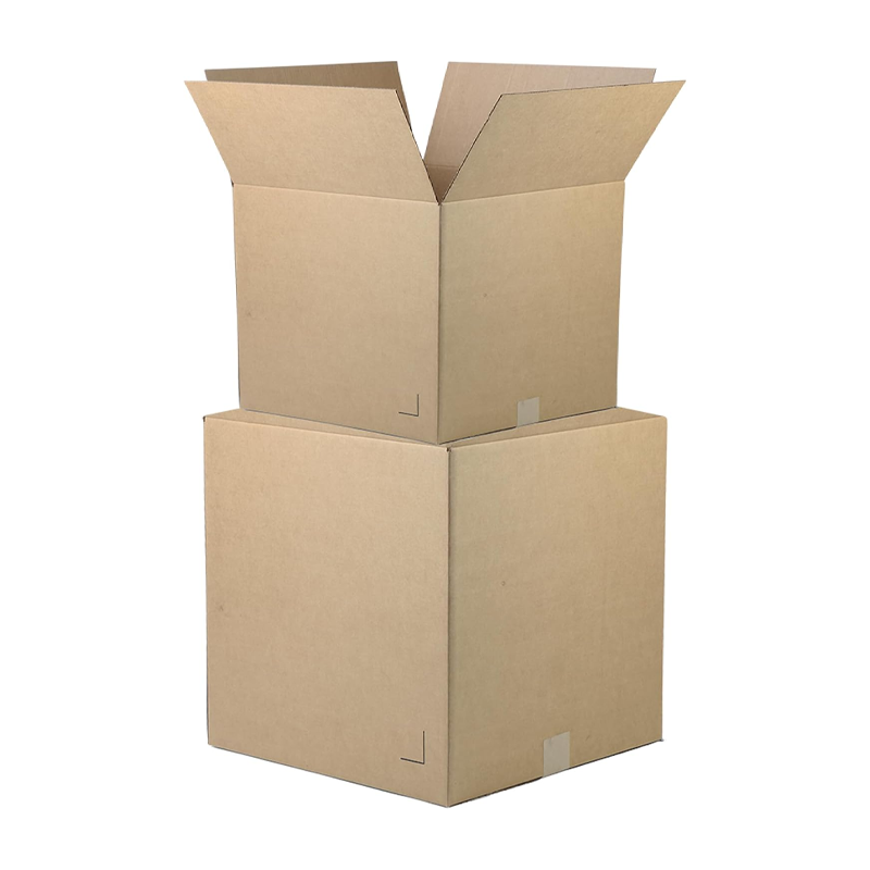 High Quality Brown Corrugated Cartons Kraft Paper Packaging Shipping UV Coating Glossy Lamination Recyclable Rigid Embossing
