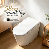 Siège de toilette intelligent à chauffage instantané multifonctionnel avec détection de panne de courant, chasse d'eau et buse autonettoyante pour la maison, l'hôtel et la salle de bain