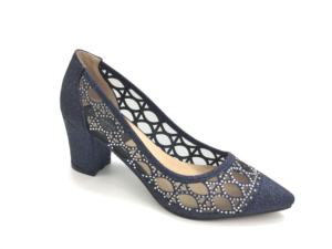 Womens Lace Mesh <strong>Court</strong> <strong>Shoe</strong> Rhinestone Lady <strong>Shoes</strong> Pointed Toe <strong>Block</strong> <strong>Heel</strong> Comfort Styles - Product Image 3