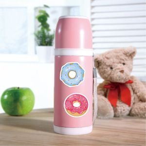 50 pz carino cibo dolce vinile impermeabile carino adesivo per bambini adolescenti partito bottiglie d'acqua bagagli chitarra ciambella adesivi - Product Image 4