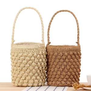 2021 Summer New Trendy Pineapple Pattern Design <b>Paper</b> Straw Mini <b>Bag</b> for Women Lady Girl Beach Resort Travels - Product Image 1