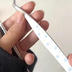 Pinzas de plástico con diseño de pata de gato y lunares, herramientas para manualidades, cuentas, diario, suministros para collage - Product Image 3