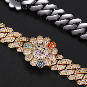 Collana Unisex di Alta Qualità in Rame Placcato Oro 18K con Zirconi Cubici di Grado 5A per Occasioni Speciali - Product Image 3