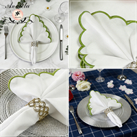 ANNIELU Sets de table en polyester solide résistants à la chaleur, nappes pour la décoration de mariages, fêtes et événements, fournitures hôtelières