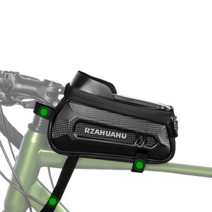 Bolsa impermeable para bicicleta con soporte para teléfono con pantalla táctil, bolsa de marco de tubo superior de carcasa dura para accesorios de bicicleta <span class=keywords><strong>MTB</strong></span> y carretera - Product Image 1