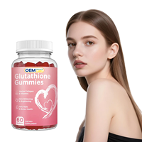 Gummies au collagène et au glutathion Herborigen OEM avec biotine, enrichies en suppléments essentiels de beauté pour la peau, les cheveux et le soutien articulaire