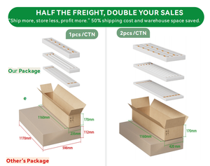 Meestverkochte 4-zijdige dimbare LED-kweeklamp met 6+2 verwisselbare balken, 2,7 mol/J, 5x5ft, IP54, voor kasgebruik - Product Image 6