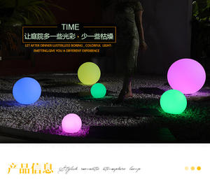 Quality Outdoor Led Solar Garden Lamp Beach Lawn Waterproof Led Ball Sphere Lamp for Night Club, Beach, Swimming Pool - Product Image 6