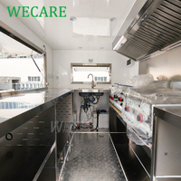 Wecare Chariot de Restauration Mobile, Camion de Restauration, Remorque de Restauration Rapide, Camion de Restauration Commercial pour Café et Pizza, Mini Food Truck avec Cuisine Complète