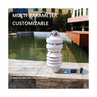 Station météo hors réseau professionnelle IoT OEM, RS485 LoRa LoRaWAN WiFi 4G, alimentée par énergie solaire, système de surveillance météo agricole