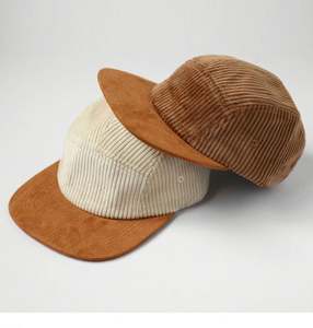 Casquette unisexe personnalisée à cinq panneaux, bord plat, fermeture snapback, polyester, broderie 3D, style hip-hop, ski, pêche, sports de plein air, camping - Product Image 2