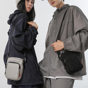 Bolso Bandolera Unisex WePower, Impermeable, Color Sólido, para Uso Diario, Otoño 2024, Negro Gris Glaciar - Product Image 1