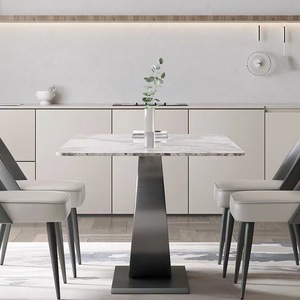 Mesa de Comedor Rectangular de Acero al Carbono Estilo Italiano Minimalista Delifeng, Mueble Multifuncional de Lujo para el Hogar - Product Image 4