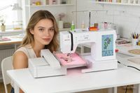 Machine à broder domestique haute vitesse MYSEW M9, machine à broder automatique pour t-shirts avec écran d'affichage