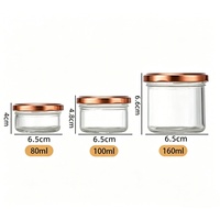 Frascos de Vidrio Decorativos de Grado Alimenticio con Múltiples Capacidades para Chocolate, Alimentos para Bebés y Mascotas, y Recuerdos para Bodas y Fiestas