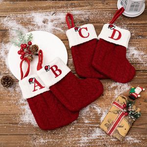 Nouvelles chaussettes de Noël à 26 puzzles, mini-cadeaux de Noël, décorations de fête, chaussettes à bonbons, décorations de Noël tricotées - Product Image 4