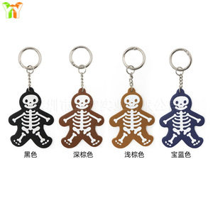 Llavero con forma de calavera de Halloween, estilo fiesta de cosplay, divertido regalo de llavero para coche - Product Image 5