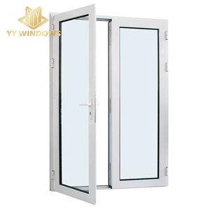 2020新趋势产品中国设计铝半玻璃技术前门铰链门 - Product Image 3