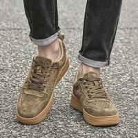 Nouveaux Mocassins en Cuir Grande Taille 47 48 pour Hommes, Chaussures Rétro à Lacets avec Soutien de la Voûte Plantaire et Amorti, Tendance Mode Printemps Automne Hiver Formels