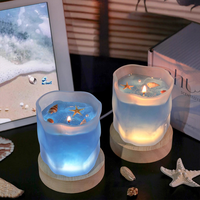 Boutique Aroma Shop: Von Käufern ausgewählte Meereskerzen mit Muscheleinlage, handgefertigtes Design, Großhandels-Display-Geschenkwaren