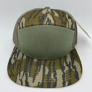 Gorra Snapback 168 personalizada logotipo bordado 7 paneles gorras de béisbol de camuflaje verde diseño de camuflaje promocional FÁBRICA DE Vietnam - Product Image 2