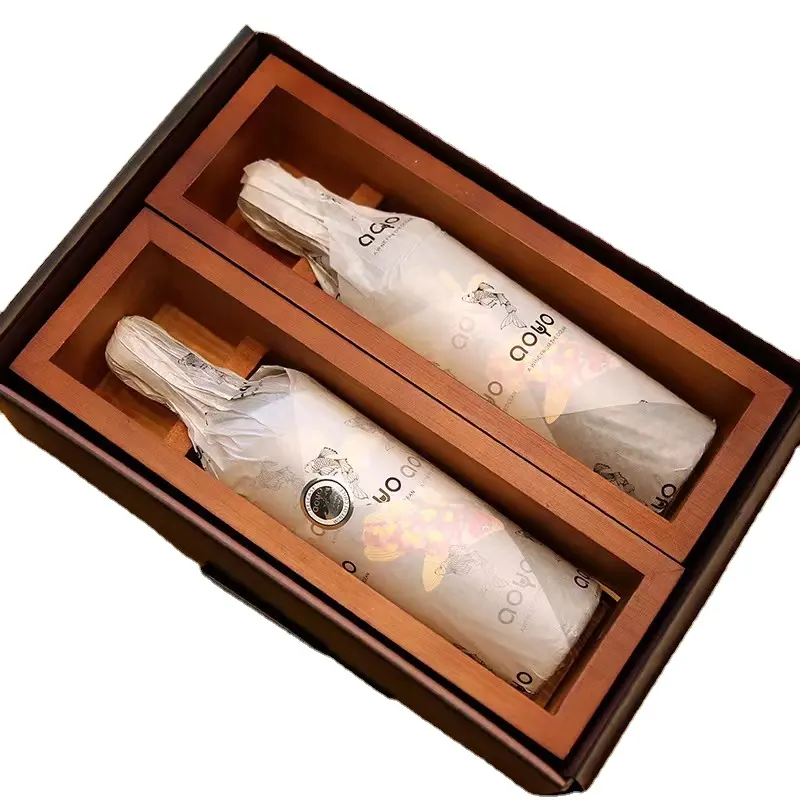 Custom Printed Corrugated 2 3 6 Wine Bottle Display Box, Carrier Gift Box For Wine Bottles