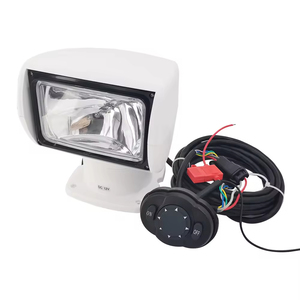 2V 100W 2500LM 360 °   Projecteur de recherche marin portable à halogène avec télécommande rotative, projecteur de bateau IP67 - Product Image 3