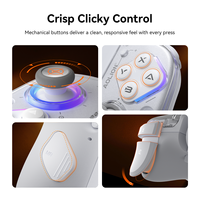 Control de Juego Mecánico Aolion J20 con Joypad para Joy-con Izquierdo y Derecho, Botón Turbo, Giroscopio de Seis Ejes, Inalámbrico BT para PC NS2