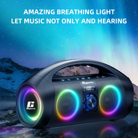 Speaker gigi biru F29 120W, pengeras suara Stereo dengan suara HD, tahan air IPX7, Bass dalam, suara Stereo keras, Sub woofer untuk luar ruangan