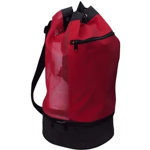 Promo Beach Bags with Insulated Lower Compartment Drawstring Backpacks Sportpack Cinch Bags Sports Packs