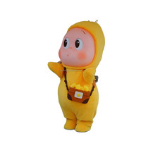 Nouveau Costume Gonflable de Poupée Étoile de Dessin Animé avec Coiffe, Accessoires de Spectacle, Poupée Gonflable Jaune Bébé Gras