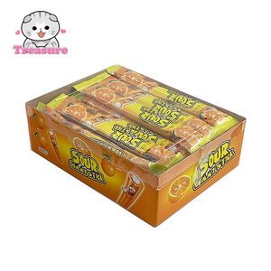 Proveedor de <span class=keywords><strong>Dulces</strong></span> y Caramelos Rellenos de Fresa, Naranja, Verde, Manzana, Ácido y Caramelos Ácidos Suaves en Tiras - Product Image 3