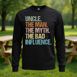 T-shirt à manches longues Uncle The Man The Myth The Bad Influence - Product Image 3