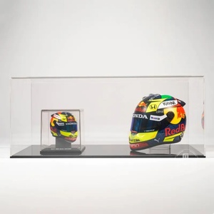 High Quality Clear Acrylic Football Helmet Display Case for <b>Model</b> Cars Mini Helmets Custom Size Thickness YAGELI Brand Home - Product Image 3
