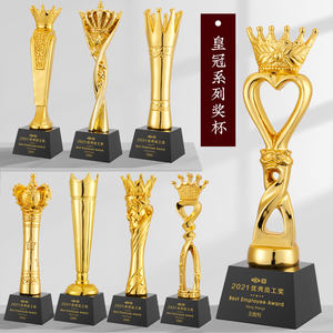 Golden Crown Custom ized Resin Kristall medaille High-End Innovative Comme morative <span class=keywords><strong>Award</strong></span> für herausragende Mitarbeiter Sales <span class=keywords><strong>Trophy</strong></span> - Product Image 6