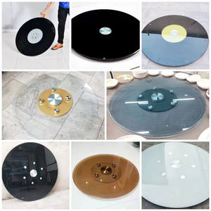 Susan paresseuse pivotante en verre trempé à motif personnalisé/verre de plateau tournant pour table - Product Image 3