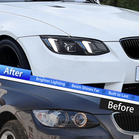 Ensemble de phares LED KGKB pour BMW Série 3 325i E92 E93 M3 LCI 2010-2013, double couleur DRL, double projecteur, plug & play